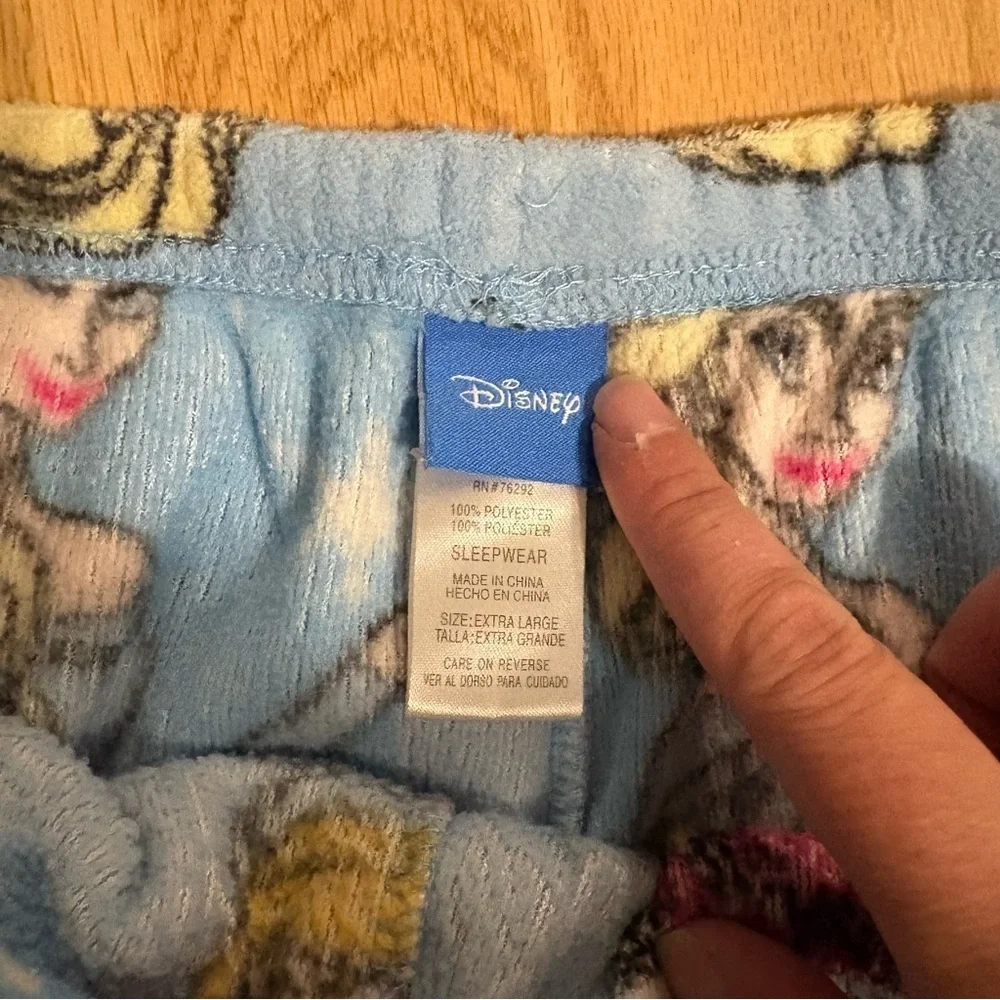 Frozen Fleece Pajama Pants XL Elsa Anna Blue Pink Women - Picture 3 of 5